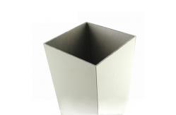 China Milky White Machined Aluminium Profiles ,  High Hardness Aluminium Louver Frame supplier
