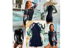 China Black Elastic Function Sport One Piece Swimsuit Printing Colour supplier
