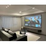 Thin Fixed Frame Screen Long Throw Home Theater Projection Screens 120 Inch