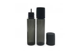 China 10ml Flat Lid Plastic Bottle Translucent Black Color supplier
