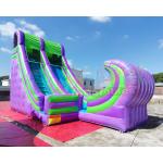 Ocean Wave Spraying Inflatable Water Slide For Kindergarten for sale