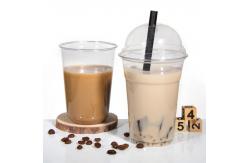 China PET PLA Clear Plastic Cup With Lids Custom Logo 100% Biodegradable 32oz supplier
