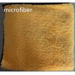 Coral Fleece Stitching Hand Cleaning Microfiber Sports Towel 40*40cm Yellow 300gsm for sale