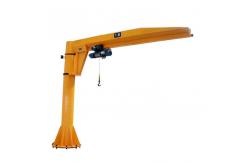 China 360 Degree Articulating Column Pillar Mounted Jib Crane 3T With Electric Rope Hoist supplier