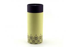China Opening Rolled Edge Print Paper Tube Packaging with Transaparent Window supplier