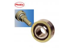 China com p spherical ball bearing molded race self lubricating loader slot design supplier