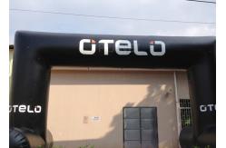 China Black Custom Inflatable Arch Oxford Cloth Material UV Protection supplier