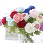 Simulated peony, fake flower, lotus, ocean peony, single headed silk flower, wedding artificial flower for sale