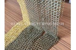 China Architectural Metal Round Ring Mesh Curtain With SS Eletroplating supplier