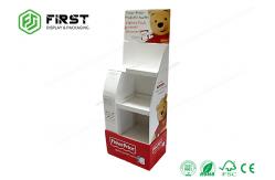 China Advertising Custom Pop Recyclable Cardboard Floor Displays Stand With Logo Printed supplier