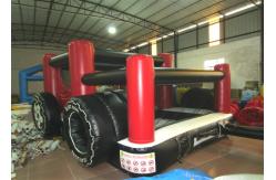 China New inflatable blast zone themed combo PVC material red small car inflatable combo supplier