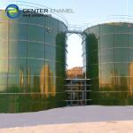 Center Enamel Glass Lined Liquid Storage Tanks With Excellent Corrosion Resistance for sale