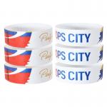 Fashionable Festival Colored Paper Wristbands White Red Blue Tear Resistant for sale