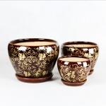 Durable And Versatile Ceramic Pots Glossy Finish For Living Room