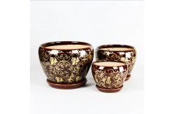 China Durable And Versatile Ceramic Pots Glossy Finish For Living Room supplier