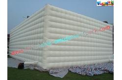 China White Inflatable Party Tent , Inflatable Cube Marquee For Exhibition supplier