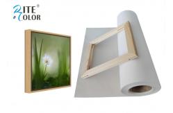 China Exhibition 280Gsm Polyester Printing Canvas Rolls Matte Inkjet Fabric Paper supplier