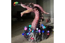 China Western Fiery Animatronic Dragons sun proof supplier