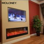 47'' Linear Easy-move Wall Insert Electric Fireplace With Changing Color Heater Manual Keys for sale