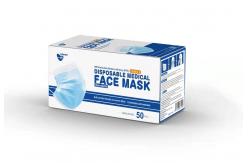 China Flat Pleated 3 Ply ASTM LEVEL 2 Disposable Mouth Mask supplier