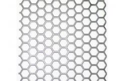China Hexagonal Hole Sheet Perforated Metal Mesh Stainless Steel supplier