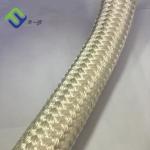 Wear Proof Double Braided Mooring Rope White Polyamide Nylon Rope for sale