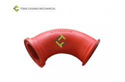 China High Stability Concrete Pump Parts No.2 Elbow Steel HRC 63 supplier