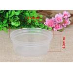 White Food Grade Heat Resisting PP Container Transparent For Soup / Sauce