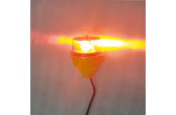 China 32.5cd Red Single Aviation Obstruction Light Solar Powered Low Intensity supplier