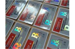 China Custom Holographic Self Adhesive vial Vial Labels With Shinny Effect supplier
