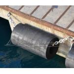 Black Marine Cylindrical Rubber Fender , Black Dock Rubber Fender for sale