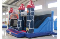 China Customized inflatable bouncy castle printing inflatable bouncy castle with slide supplier