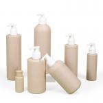30ml-500ml Capacity Empty Cosmetic Shampoo Pump Packaging Wheat Straw Biodegradable Plastic Bottle for sale