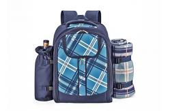 China ISO9001 Polyester Camping Storage Bag , Waterproof Picnic Basket Set Backpack supplier