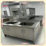 Silver Stainless Steel Lab Bench Laboratory Furnitures 1500*750*900MM for sale