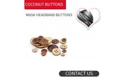 China Coconut Buttons Headband for Face Mask 4holes / 2 holes supplier