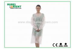 China Water Resistance Light-weight PP Disposable Isolation Gowns with Knitted Wrist supplier