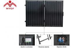 China Black Frame Portable Suitcase Solar Panels , Lightweight Folding Solar Panels supplier