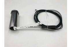 China Glossy Hotlock Electric Coil Heaters With Cap And PTFE Insulated Leads supplier