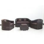Modern Dark Brown Meeting Room Sofa Set , Wicker Furniture Set for sale