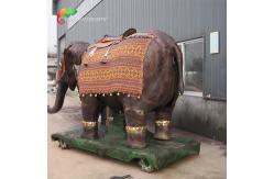 China CE Custom Made Animatronics Elephant Children Ride Interactive Equipment supplier