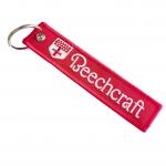 Custom Beechcraft Embroidered Keychain – Dual-Sided Logo, Aviation Branding & Bulk Gift Orders for sale