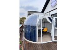 China 3m Clear Bubble Tents Restaurant Outdoor Transparent Bubble Dome With LED Light supplier