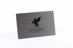 China Reverse Etching Embossing SS Metal Business Cards Mirror Effect supplier