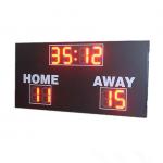 Red Digit Color LED Football Scoreboard , High School Football Scoreboards for sale