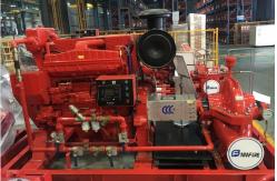 China Customized Diesel Fire Sprinkler Pumps / Red High Pressure Fire Fighting Pumps supplier