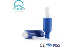China Convenient Blood Collection Safety Lancet with Surgical Blade 21G 2.2mm Light Blue supplier