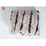 Animal Print Stripe Mink Fur Plush Fur Blanket Rectangular Keeping Warm