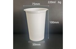 China 500ml 250G Plastic Polystyrene Yogurt Cup 7.5 * 10cm With Printing supplier