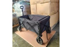 China Black Pull Along Folding Trolley Garden Picnic supplier